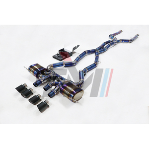 Üst titanyum Catback <span class=keywords><strong>B</strong></span>-M-W G80 M3 G82 G83 M4 S58 merkezi çıkış ipuçları egzoz