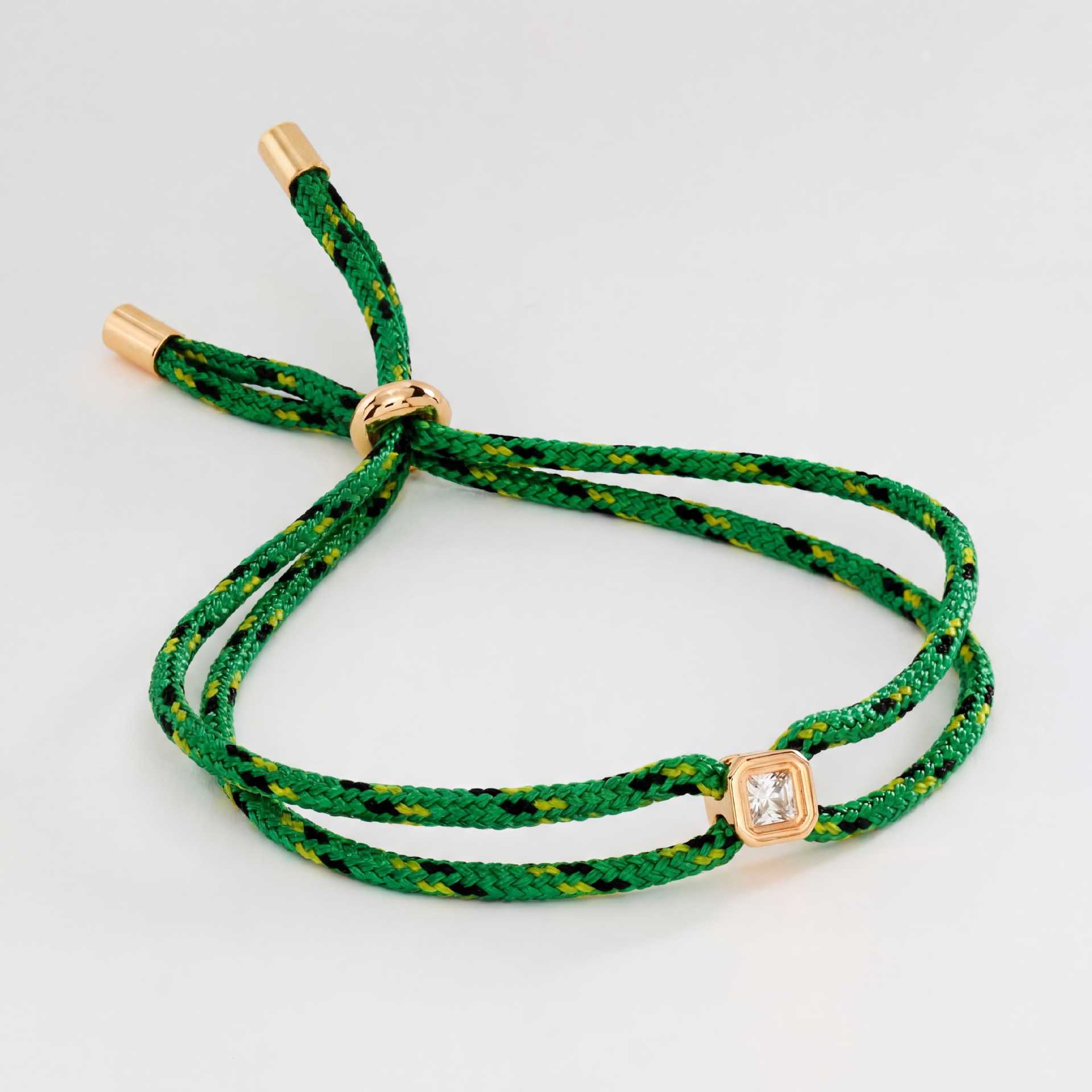 Green square diamond bracelet