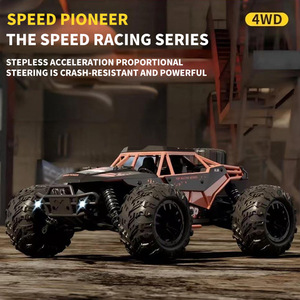 4WD ควบคุมระยะไกลความเร็วสูง2.4GHz รถ RC 35กม./ชม. รถออฟโรดพร้อมไฟ LED รถแปรงโลหะ4x4รถบรรทุกของเล่นสำหรับงานอดิเรก - Product Image 6
