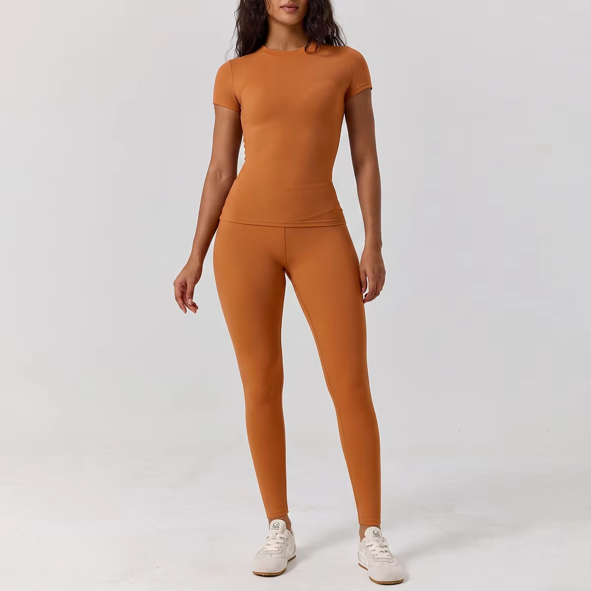 Pantalon orange à manches courtes