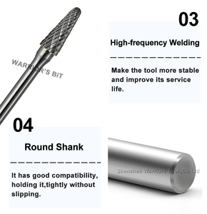 Savaşçının Bit keskin l-tipi alaşım çapak döner kesiciler dosyaları CNC makinesi araçları Metal/metal olmayan gravür için karbür çapak kesiciler - Product Image 5