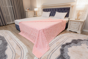 ผ้าคลุมเตียงผ้ากำมะหยี่หรูหรา-ผ้าฝ้าย100% นุ่มพิเศษหรูหราและเป็นมิตรกับสิ่งแวดล้อมพร้อมการรับรอง OEKO-TEX - Product Image 2