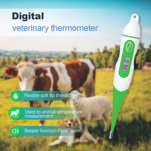 Flexible Tip Waterproof Digital Veterinary Clinical <strong>Thermometer</strong> Poultry Veterinary <strong>Thermometer</strong> for Animals <strong>Memory</strong> <strong>Function</strong> - Product Image 2