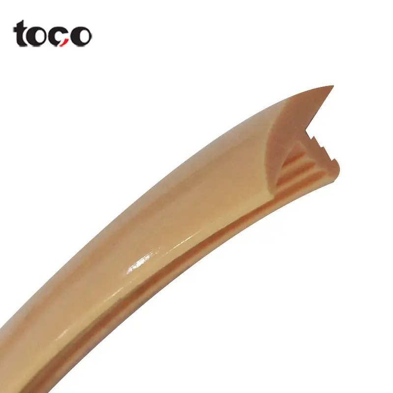 Flexible rubber plastic t shaped edge trim for table