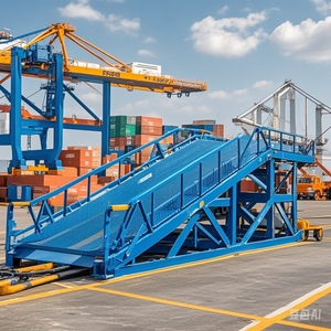 Container 10 Ton Mobile Hydraulic Dock Warehouse Truck Lift Chain Manual for Forklift Work <strong>Platform</strong> <strong>Loading</strong> Ramp - Product Image 5