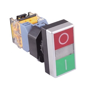 LA38-11 LED光源IP67保護付きセルフロック式レッドスプリングリターンプッシュボタンSwitch-1NO 2NO2NCコンビネーション - Product Image 3