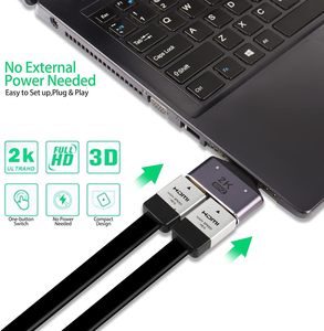 <strong>HDMI</strong> Adapter <strong>1</strong> to <strong>2</strong> or <strong>2</strong> to <strong>1</strong>, the <strong>2</strong> ports can not use simultaneously without Chipset inside - Product Image 4