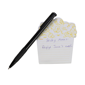 Cute Girl Cartoon 80-Page Notebook Portable <strong>Small</strong> Memo Pad with Magnetic Stick-On Notes for <strong>Writing</strong> for School and Office Use - Product Image 3