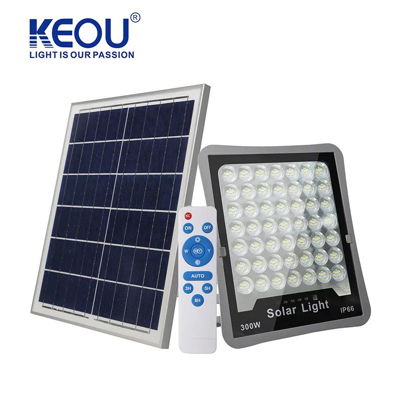 ไฟฟลัดไลท์พลังงานแสงอาทิตย์มีความปลอดภัยสูง IP67ฟลัดไลท์พลังงานแสงอาทิตย์300W 200W 100W สำหรับสวน