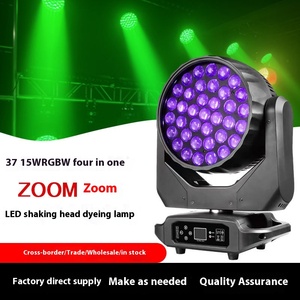 Qhoten 37 15W Zoom LED Dye Ánh Sáng Đại Bàng Mắt Di Chuyển Đầu Rửa Ánh Sáng Sân Khấu Cho Nhà Hát Chùm Cho Công Viên Chủ Đề <span class=keywords><strong>DMX</strong></span> Điều Khiển - Product Image 2