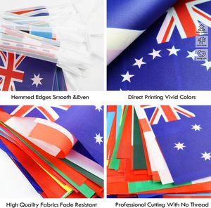 Banderines Personalizados, Banderas de Países, Mini Cadena de Tela de Poliéster, Bandera de Diferentes Países - Product Image 2