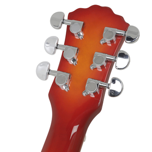 IRIN Carbonized Maple Top Grade 22 Water Quliu Double F-hole Jazz Guitar - Product Image 5