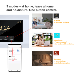 Intercomunicador de vídeo multifunción para 4 apartamentos, sistema de intercomunicación de seguridad para villa, con wifi