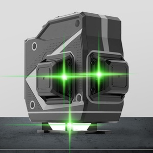 耐久性と高精度ポータブルレーザーレベル12ライン3D壁と地上レベルの精神マルチラインクロスレーザーレベル - Product Image 1