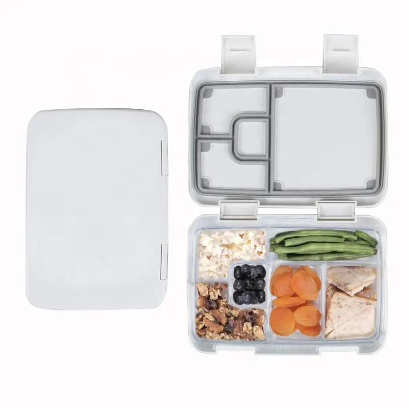 Orealmi nova chegada para 2024 crianças escola personalizada lancheiras makan siang 6 compartimento lancheira BPA free snack bento box