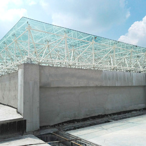 Edificios de estructura de acero prefabricados con marco espacial Techo de vidrio Tragaluz Cúpulas de mezquita de metal - Product Image 4