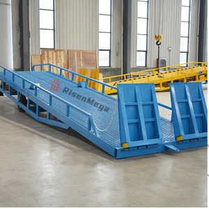 Nivelador de muelle móvil Risenmega de 10 toneladas, nuevo contenedor hidráulico, plataforma de descarga de carga lateral, mesas elevadoras de camión/carretilla elevadora de 8m - Product Image 6