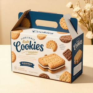 Tùy chỉnh in logo các tông đóng gói bánh ngọt tráng miệng bánh quy vận chuyển bưu phẩm hộp giấy <span class=keywords><strong>Cookie</strong></span> Hộp bao bì thực phẩm hộp - Product Image 6