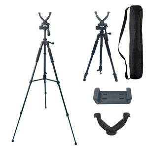 Tripod berburu portabel, tongkat penyesuaian, kolom tengah 25 "-68" Panjang kaki dapat disesuaikan, dukungan aluminium, kepala Yoke V - Product Image 1