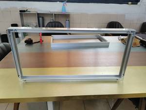 ZHL Manufacturer Aluminum Photo <strong>Frame</strong> Extrusion Profile Mirror <strong>Frame</strong> and Advertising <strong>Frame</strong> with Welding Bending Processing - Product Image 4