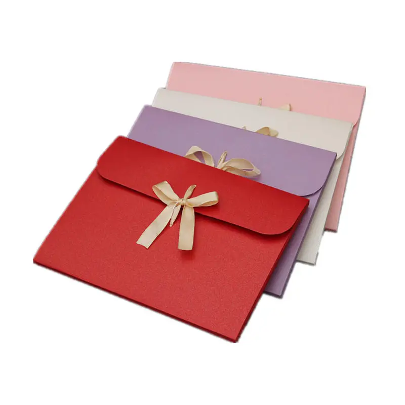 Caja de papel de arte grande para vestido, bufanda de seda, embalaje de color, caja de regalo plana, sobre grande de papel para libros, regalos, pañuelos