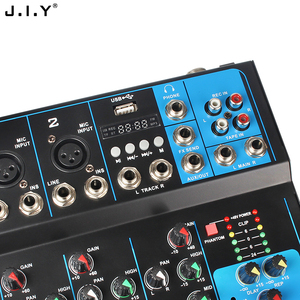 F04 profesyonel küçük Mini 4-channel USB Blueteeth MP3 dj denetleyici USB ses ses mikseri - Product Image 4