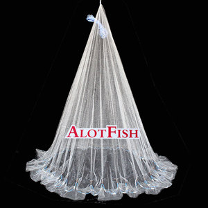 AlotFish 6FT 3/8 "sq japon Fuji alt cep Cast Net olta kurşunu zincir Cast Net teslim döküm ağları - Product Image 3