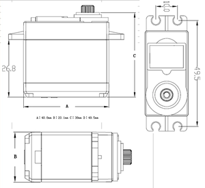 FS5113R 13KG Standard größe Grad kontinuierliche Rotation Corel ess Motor Servo für pädagogische Dampf roboter Arm Arduino Rc Flugzeug - Product Image 6
