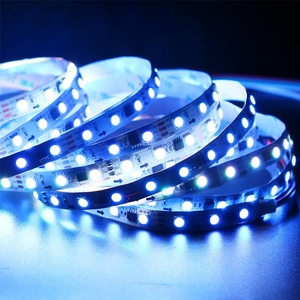 WS2811 RGB LED striscia di luce 5050 SMD 30 60 LED Controller esterno 1 IC tecnologia indirizzabile brillante normale DC12V - Product Image 2