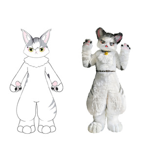 Nhà Máy Linh Vật Phim Hoạt Hình Phim Nhân Vật Thiết Kế Fox Wolf Bunny Fursuit Anime Cosplay Lông Phù Hợp Với Động Vật Trang Phục - Product Image 6