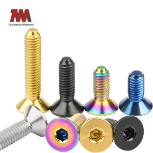 Taiming <span class=keywords><strong>M5</strong></span> M6 M8 GR5ドレスアップ陽極固定ネジグレード<span class=keywords><strong>5</strong></span>ボルト低価格生バウトチタンオートバイボルト