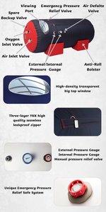 Câmara Hiperbárica Suave Macypan Câmara Pressão Barométrica Máquina Oxigênio Hiperbárico Hyperbare Sauerstoff Kammer Câmara Mergulho - Product Image 4