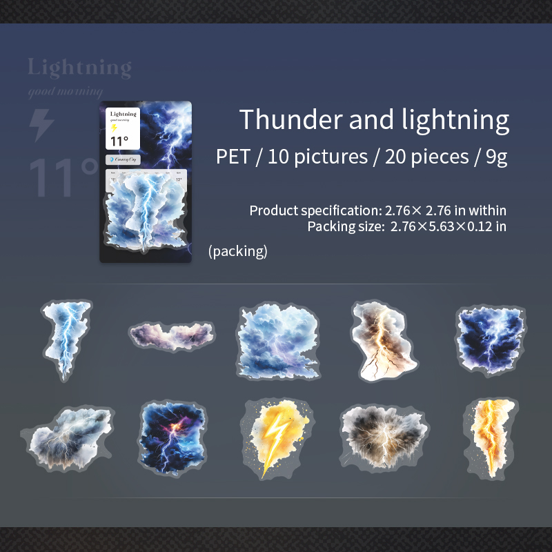 E Thunder and lightning