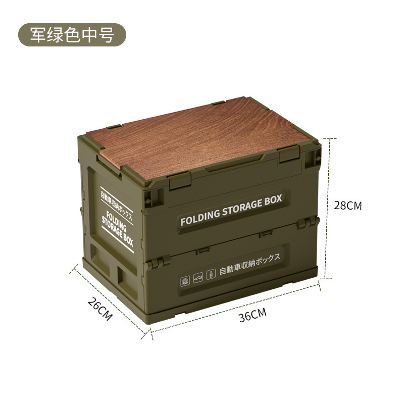 Green-with 9mm Walnut Wood Lid-M