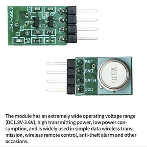433Mhz Wireless RF ASK TX telecomando modulo trasmettitore Wireless modulo di trasmissione Wireless produttore - Product Image 5