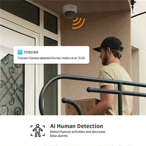 Foscam OEM ODM双向音频外防破坏圆顶摄像机4g Poe Ip摄像机2mp圆顶安全摄像机 - Product Image 3