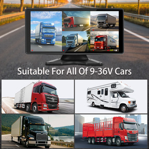4-Channel 4K Dash Cam 10.36inch Full Touch Portable Monitor Overhead DVD Player 360 Car <strong>Camera</strong> Bird's Eye View Video Recorder - Product Image 3