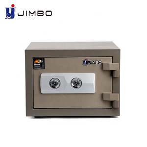JIMBOダブルキーロック金庫セキュリティホーム耐火性お金隠し耐火性セーフボックス - Product Image 4