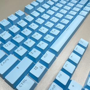 Teclas translúcidas personalizadas en varios idiomas 104 tapas de teclado de texto francés brasileño Teclas de repuesto de teclado mecánico - Product Image 6