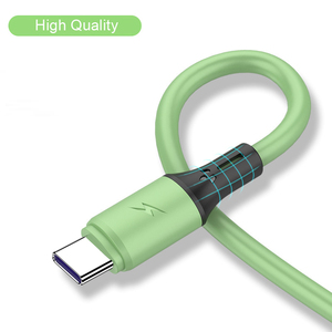 热卖1.2米硅胶软USB电缆定制标志快速充电数据线适用于iPhone C型微型USB智能打印机 - Product Image 4