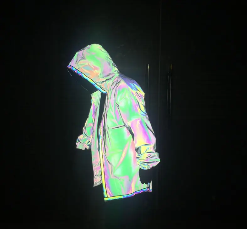 Etichetta personalizzata ad alta visibilità bomber cappotto 100% poliestere antivento luce che riflette la tuta sportiva giacca di sicurezza riflettente