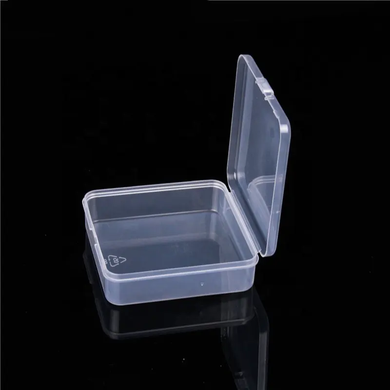 Caixa de armazenamento personalizado, resistente ao impacto, multi fabricação, plástico transparente, caixa dobradiça