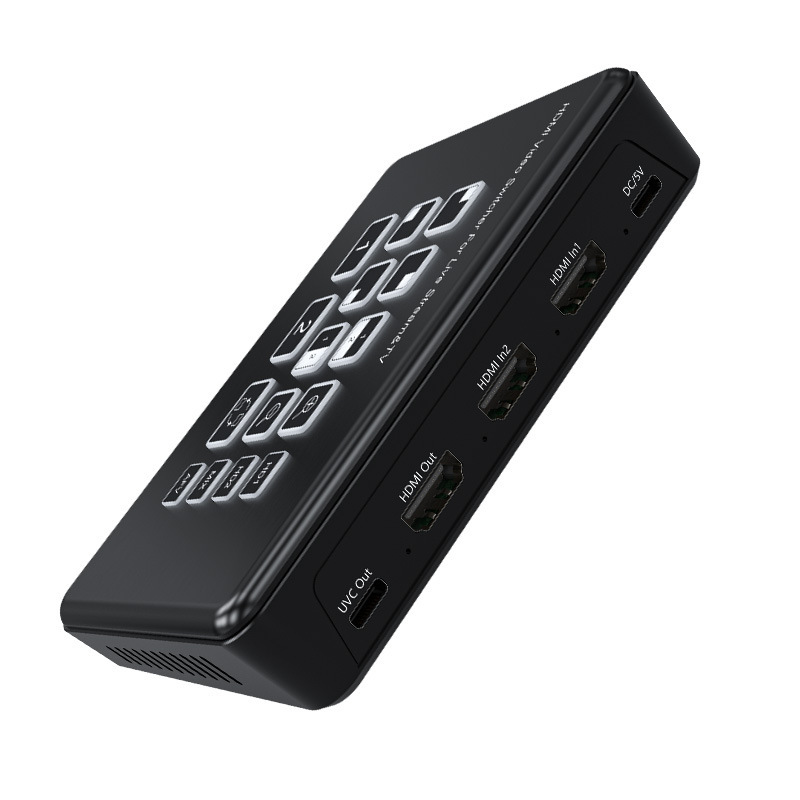 Black HDMI 2IN-1OUT