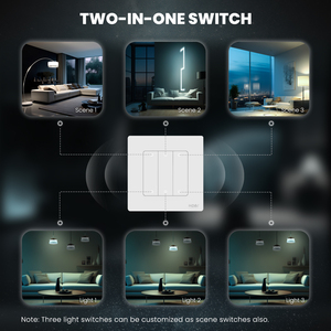 ZigBee Star Ring Smart Light interruttore a pulsante interruttore scena 6Gang interruttore a parete filo neutro richiesto lavoro con Alexa Google Home - Product Image 5