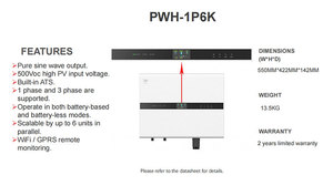 Wantpower Hot Selling 6KW 230V <strong>Output</strong> Off-grid Inverter 48Voc Input <strong>Voltage</strong> Solar Power Inverter Reliable Performance - Product Image 4