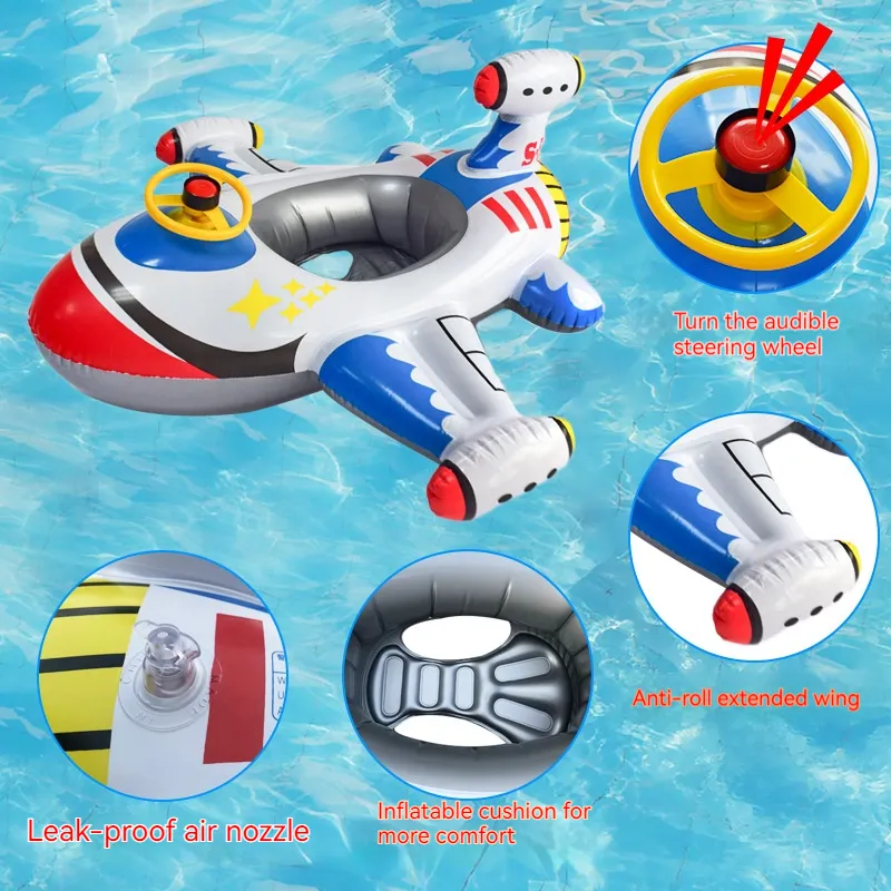 Bé bơi Float trẻ em máy bay hồ bơi Float bơi bé chỗ ngồi bé hồ bơi bơi bơi vòng Inflatable Float Seat
