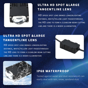 ไฟหน้า LED สองสีแบบ U39 28W รูปทรงหลอดไฟ H1แบบไม่ทำลายอุณหภูมิ6500K สภาพใหม่ - Product Image 2