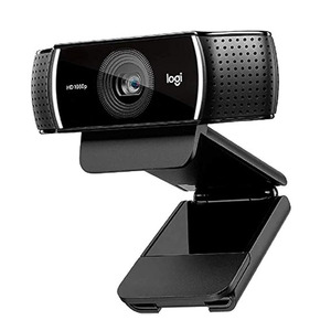 Logitech HD C922 Pro网络摄像头1080p摄像机，用于流媒体游戏会话背景更换三脚架