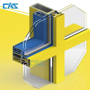 Modernes Hochhaus glas Aluminium Wolken kratzer Stick System Vorhang fassade Fassaden verkleidung Architect ural Unitized Building Systems