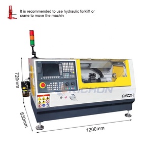 CNC旋盤CNC210/200 CNC小型CNC金属旋盤学校トレーニング用DIY工場価格 - Product Image 3